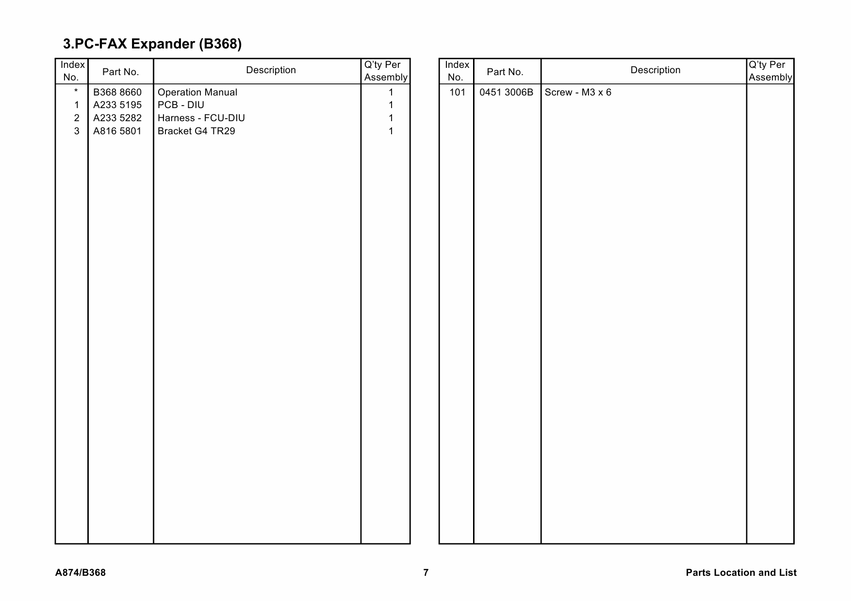 RICOH Options A874 B368 FAX-OPTION Parts Catalog PDF download-4